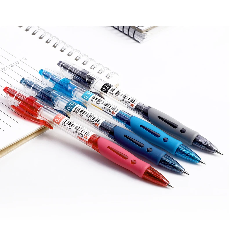 Retractable Gel Pen Set 0.5mm Replaceable Refill Smooth Writing - Image 4
