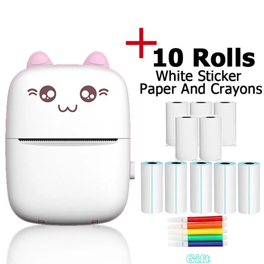 Portable Bluetooth Inkless Thermal Mini Pocket Label Printer For Student