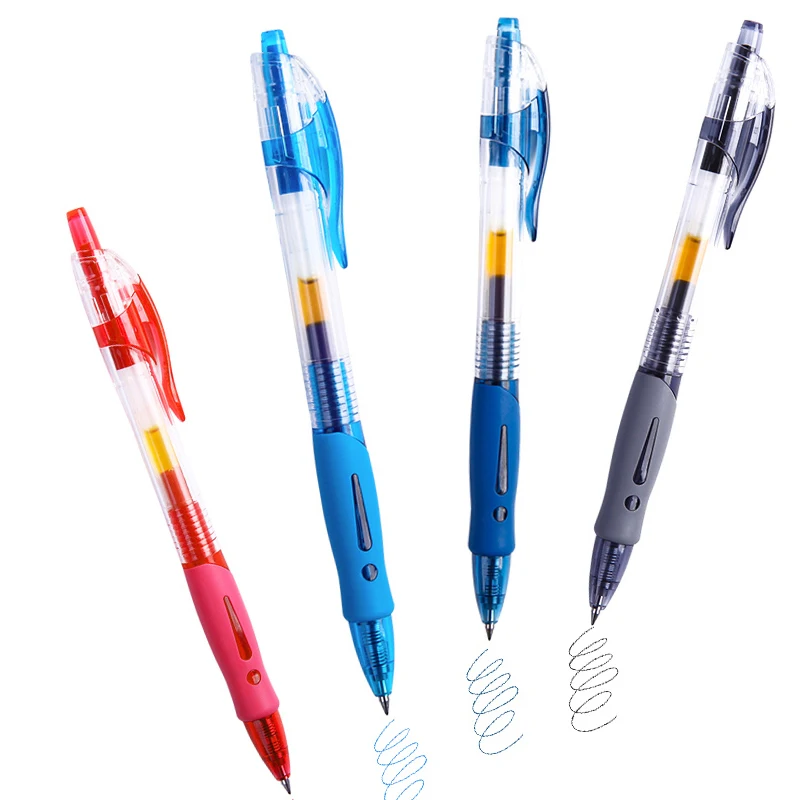 Retractable Gel Pen Set 0.5mm Replaceable Refill Smooth Writing - Image 5