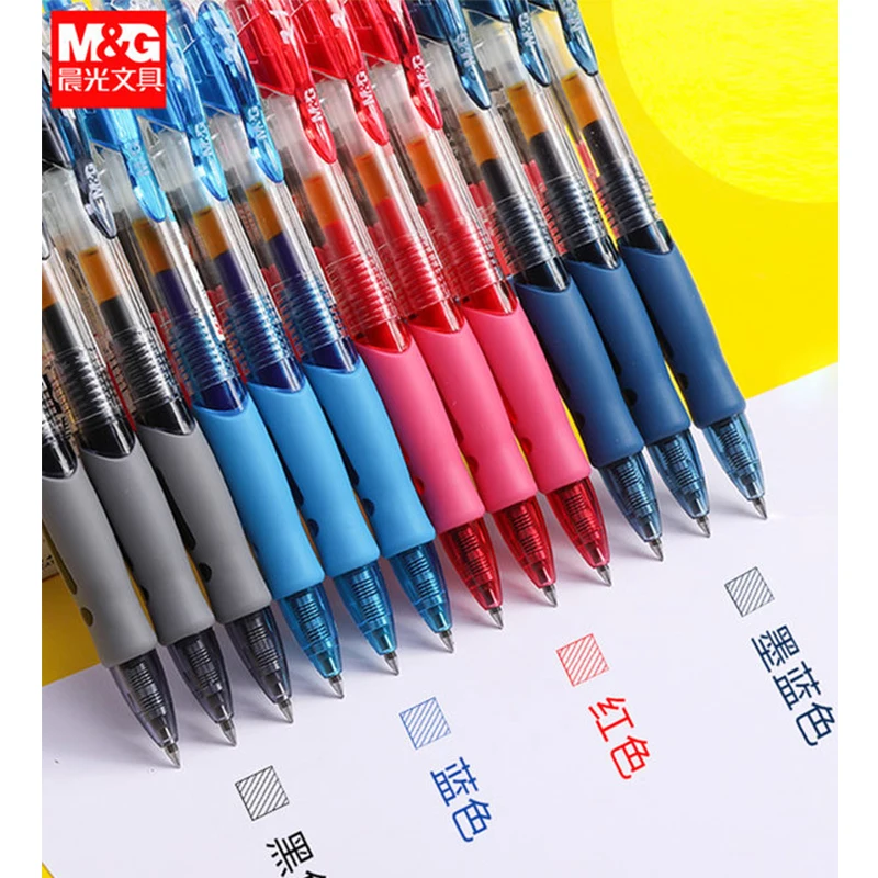 Retractable Gel Pen Set 0.5mm Replaceable Refill Smooth Writing - Image 3
